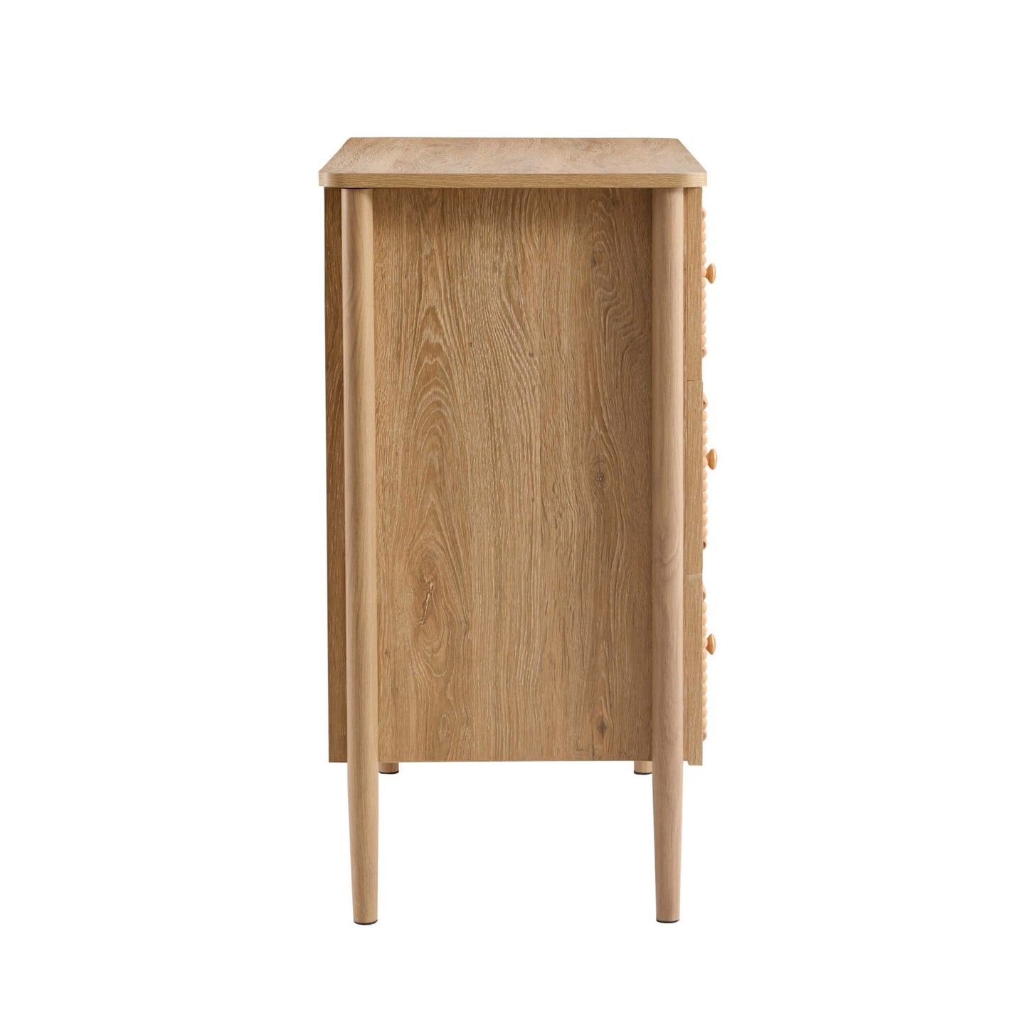 DUS-CC2-04192 Grade-B Dusk Posy 3 Drawer Chest - Light Wood RRP £159.00