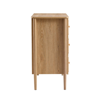DUS-CC2-04192 Grade-B Dusk Posy 3 Drawer Chest - Light Wood RRP £159.00