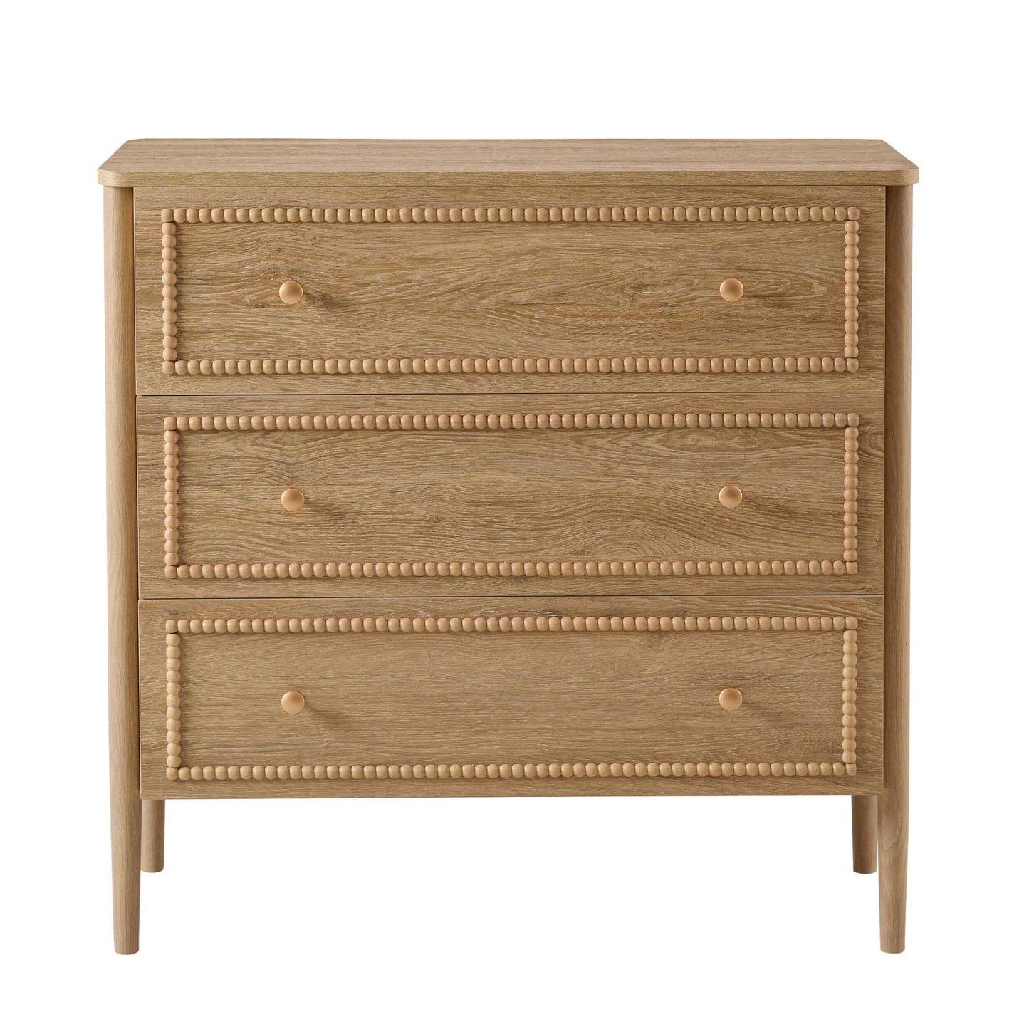 DUS-CC2-04192 Grade-B Dusk Posy 3 Drawer Chest - Light Wood RRP £159.00