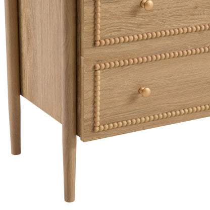 DUS-CC2-04192 Grade-B Dusk Posy 3 Drawer Chest - Light Wood RRP £159.00