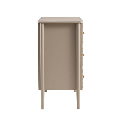 DUS-CC2-04299 Grade-B Dusk Posy 3 Drawer Chest - Taupe RRP £159.00