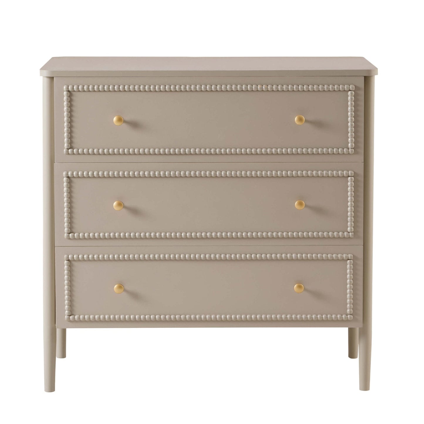 DUS-CC2-04299 Grade-B Dusk Posy 3 Drawer Chest - Taupe RRP £159.00