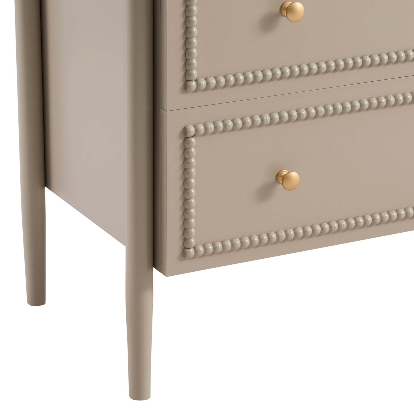 DUS-CC2-04299 Grade-B Dusk Posy 3 Drawer Chest - Taupe RRP £159.00