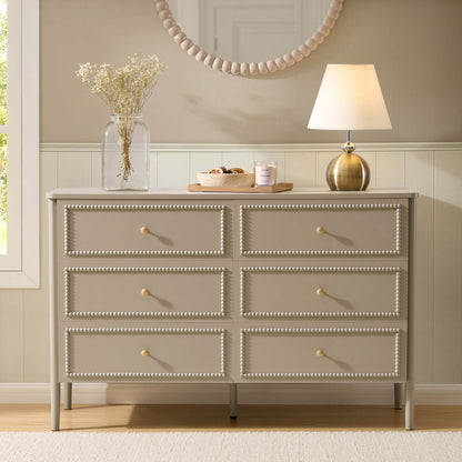 DUS-CC2-05031 Grade-C3 Dusk Posy 6 Drawer Chest - Taupe RRP £229.00