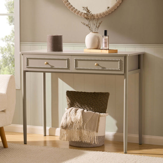 DUS-CC2-02692 Grade-B Dusk Posy Dressing Table - Taupe RRP £129.00