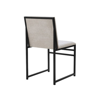 DUS-APM-63716 Grade-B Dusk Rae 2 Dining Chairs - Chenille -Natural RRP £249