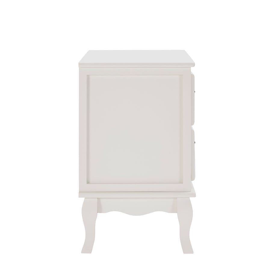 CCG-STO-00480 Grade-C1 Dusk Amelie 2 Drawer Bedside Table - Stone RRP £119.00