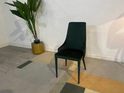 DFS-HO2-05938 Grade-C0 DFS Sottile Dining Chair in Dickens Velvet Green RRP £179