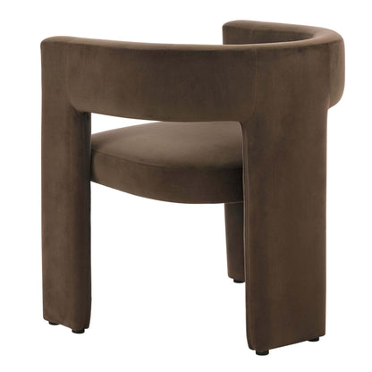 DUS-CC2-03188 Grade-B Dusk Quinn Chair - Cappuccino RRP £149.00