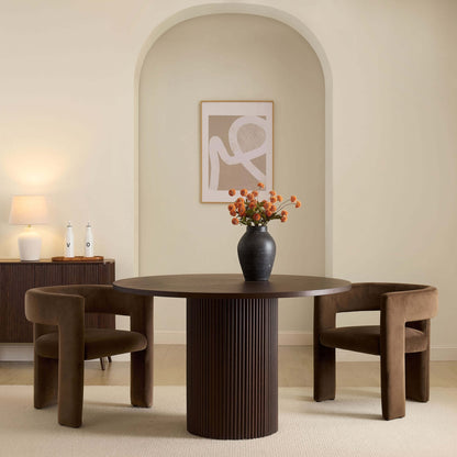 DUS-CC2-03188 Grade-B Dusk Quinn Chair - Cappuccino RRP £149.00