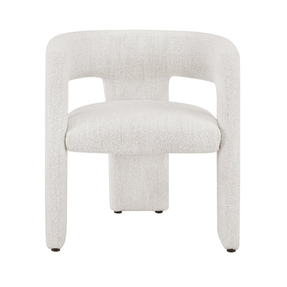 DUS-CC2-04844 Grade-B Dusk Quinn Chair - Ivory Boucle RRP £149.00
