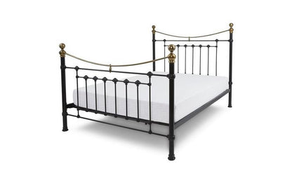 DFS-HO2-04841 Grade-B DFS Elyse Double Metal Traditional Bedframe in Satin Black RRP £349