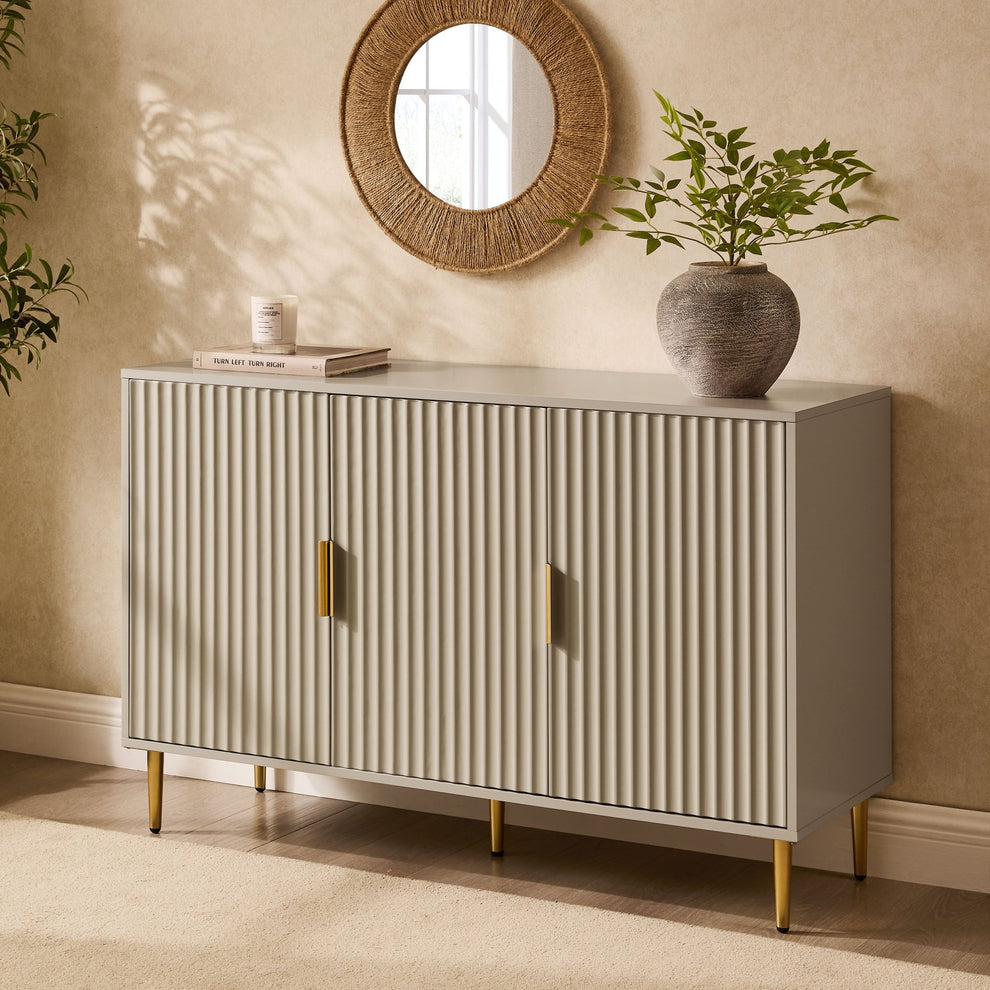 DUS-CC2-04049 Grade-B Dusk Evie Large Sideboard - Taupe RRP £259.00