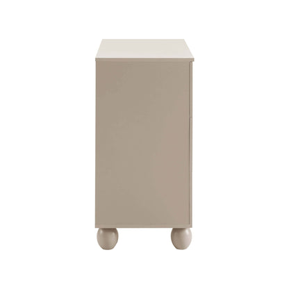 DUS-CC2-04003 Grade-B Dusk Rachel Arch Front 3 Drawer Chest - Taupe RRP £149.00