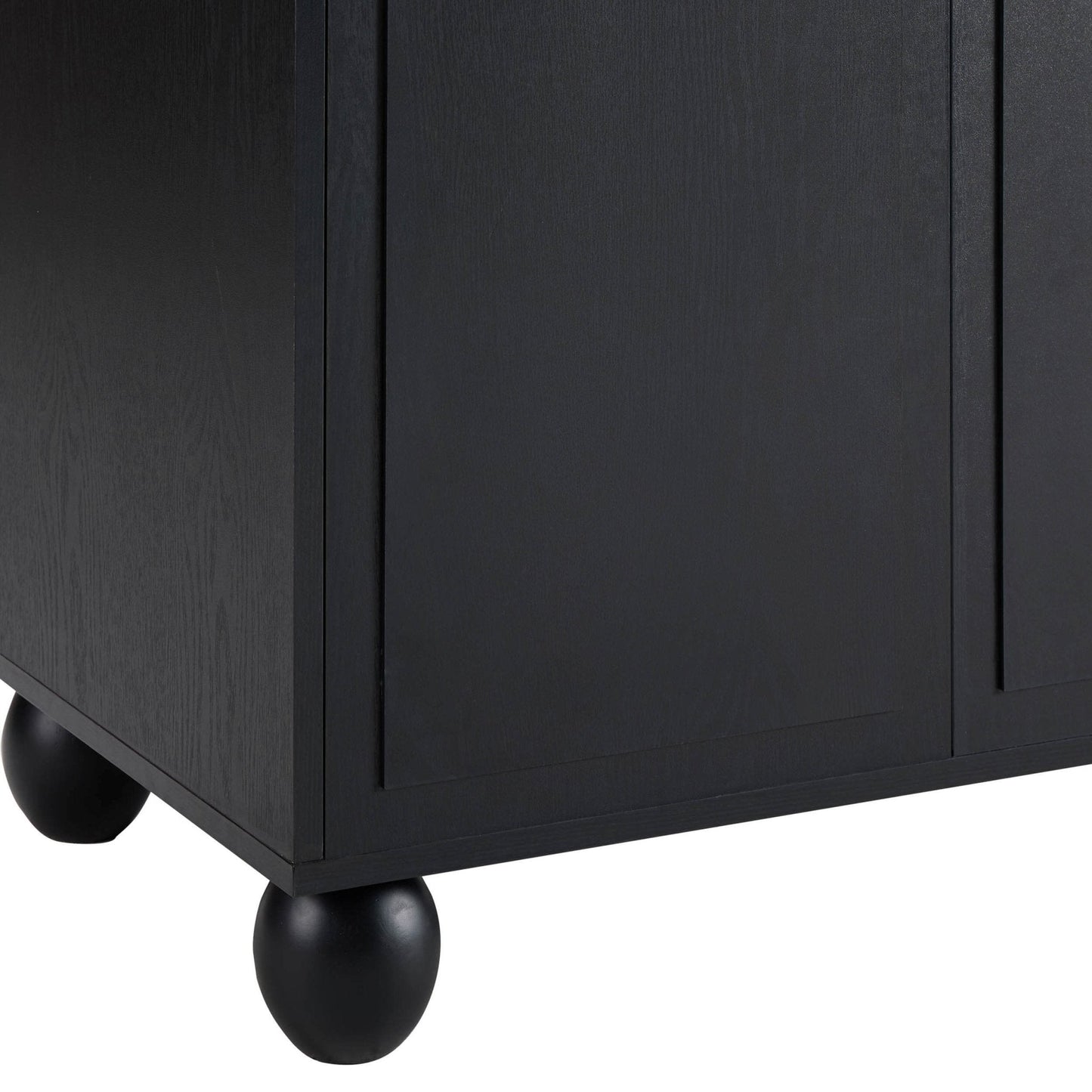 DUS-CC2-04391 Grade-B Dusk Rachel Arch Front 4 Door Sideboard - Black RRP £229.00