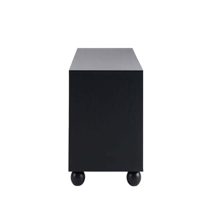 DUS-CC2-04391 Grade-B Dusk Rachel Arch Front 4 Door Sideboard - Black RRP £229.00