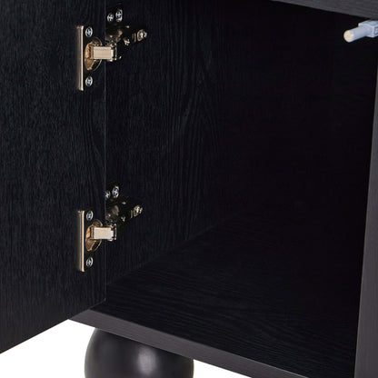 DUS-CC2-03322 Grade-B Dusk Rachel Arch Front Tv Unit for TVs up to 75"- Black RRP £189.00