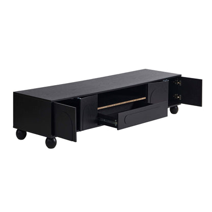 DUS-CC2-03322 Grade-B Dusk Rachel Arch Front Tv Unit for TVs up to 75"- Black RRP £189.00
