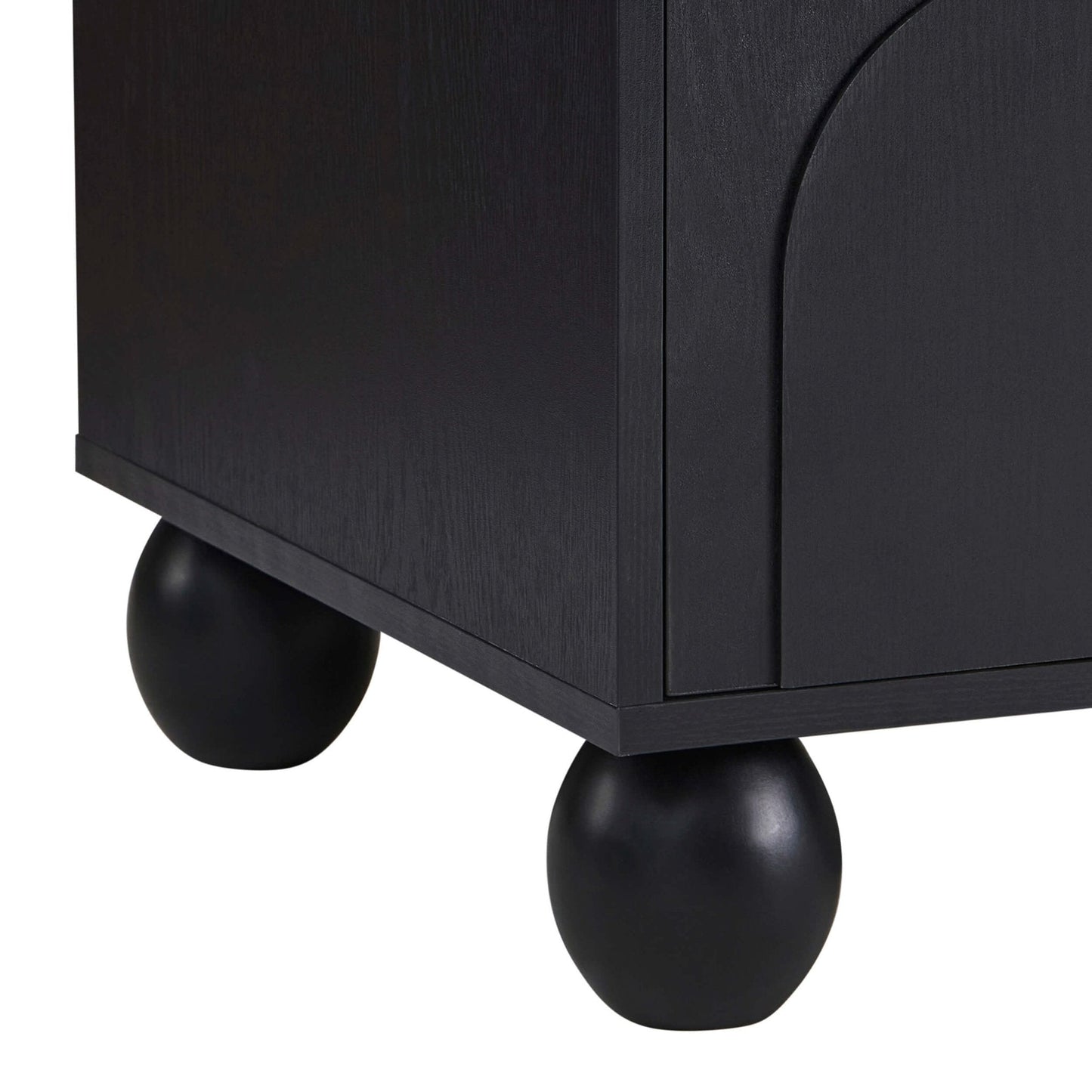 DUS-CC2-03322 Grade-B Dusk Rachel Arch Front Tv Unit for TVs up to 75"- Black RRP £189.00