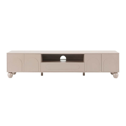 DUS-CC2-04392 Grade-B Dusk Rachel Arch Front Tv Unit for TVs up to 75" - Taupe RRP £170.00