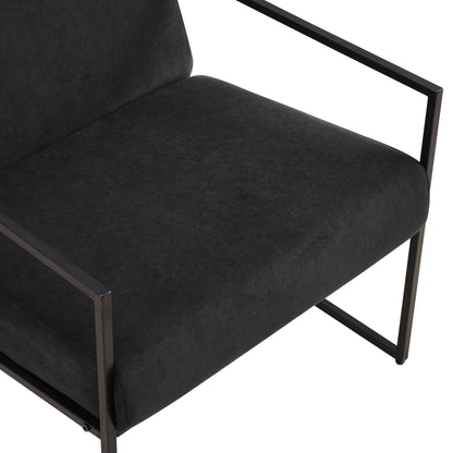 DUS-CC2-03326 Grade-B Dusk Rae Accent Chair - Charcoal RRP £139.00