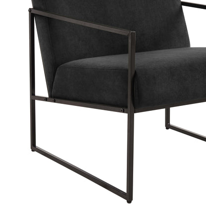 DUS-CC2-03326 Grade-B Dusk Rae Accent Chair - Charcoal RRP £139.00