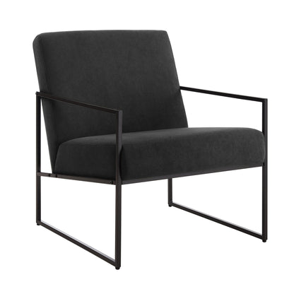 DUS-CC2-03326 Grade-B Dusk Rae Accent Chair - Charcoal RRP £139.00