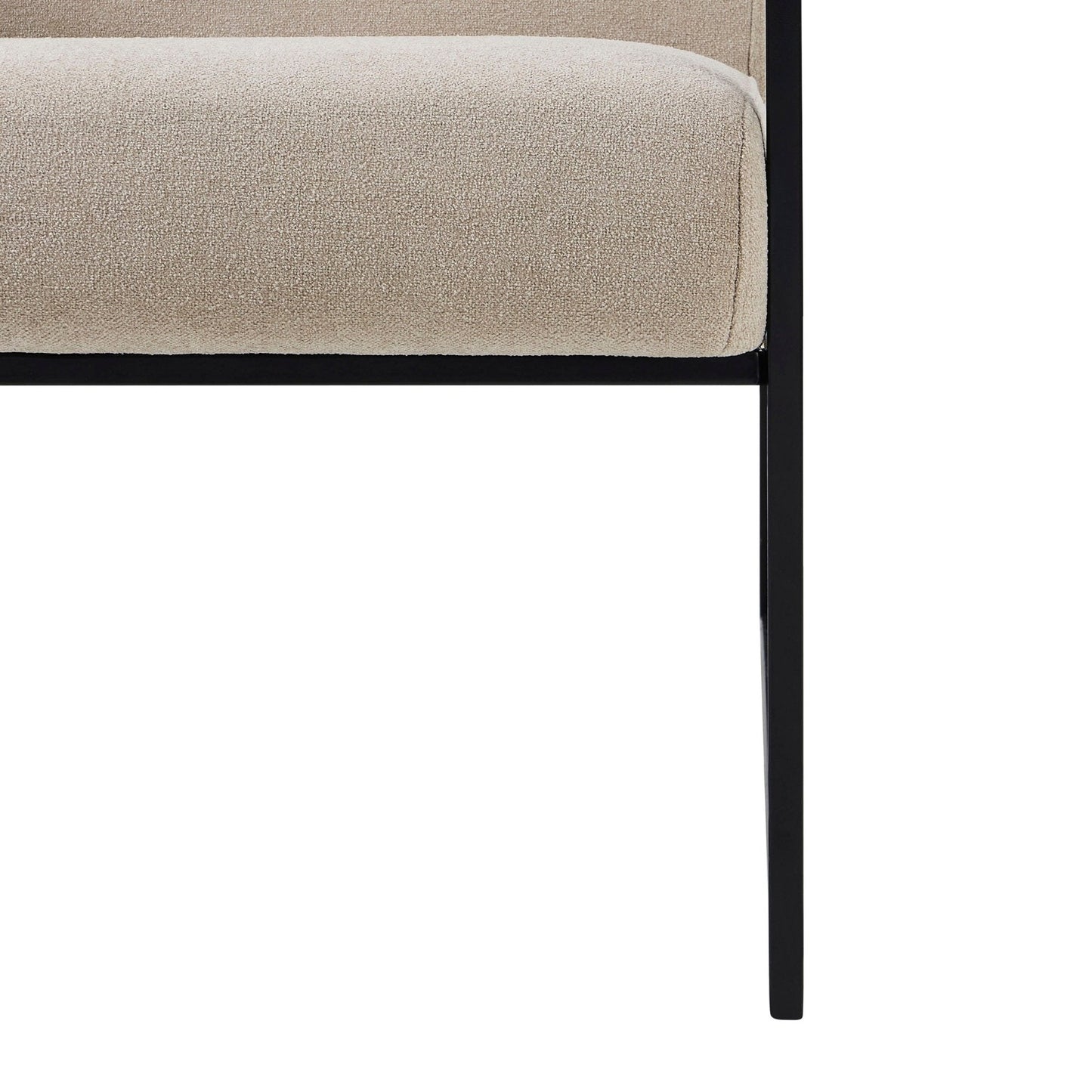 DUS-CC2-04107 Grade-B Dusk Rae Accent Chair Chenille Greige RRP £139.00