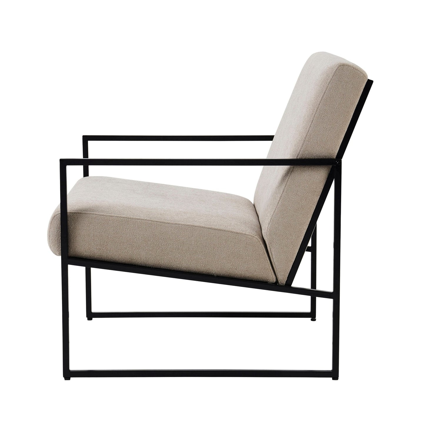 DUS-CC2-04107 Grade-B Dusk Rae Accent Chair Chenille Greige RRP £139.00