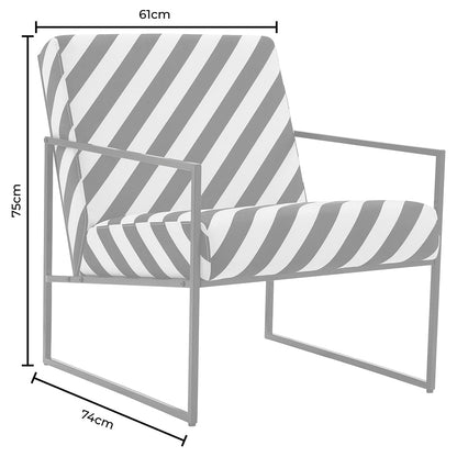 DUS-GOL-07463 Grade-B Dusk Rae Accent Chair - Taupe RRP £139