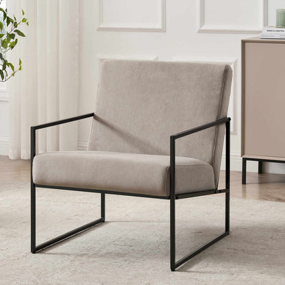DUS-CC2-04484 Grade-B Dusk Rae Accent Chair - Taupe RRP £139.00