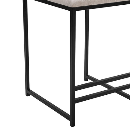 DUS-CC2-03313 Grade-B Dusk Rae Set Of 2 Barstools - Chenille - Light Natural RRP £159.00
