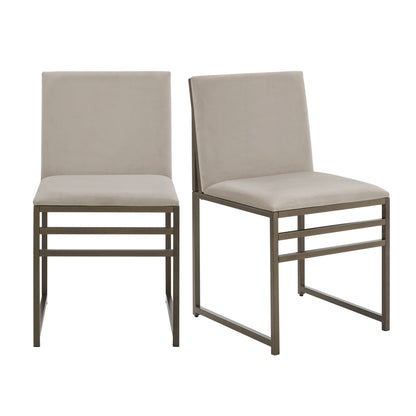 Lot of 3 x Dusk Rae Dining Chairs in Beige grade-BER Spares or repair RRP £417.00