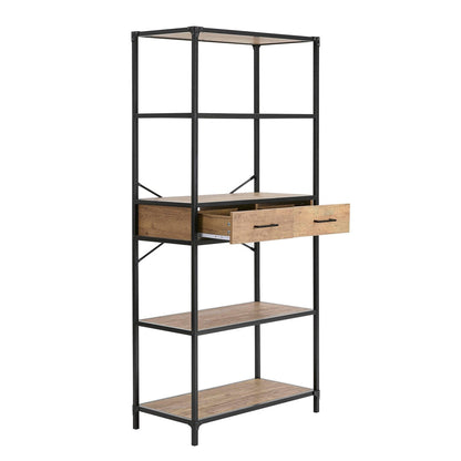 DUS-CC2-01628 Grade-B Dusk Riley Bookshelf with Drawers - Mango Wood RRP £169