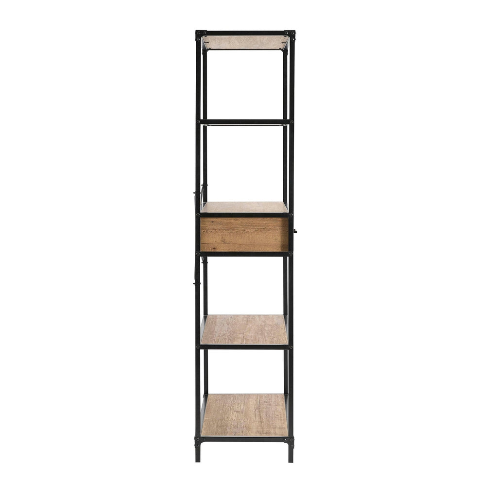 DUS-CC2-01628 Grade-B Dusk Riley Bookshelf with Drawers - Mango Wood RRP £169