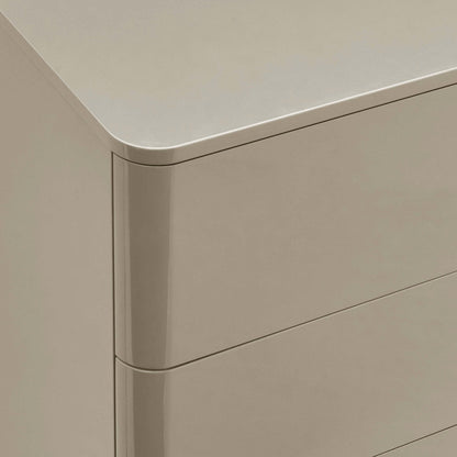 DUS-GOL-06040 Grade-B Dusk Romilly High Gloss 6 Drawer Chest - Taupe RRP £239