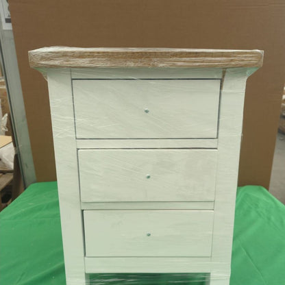 ROS-OUT-00263 Grade-C1 Roseland Furniture Farrow Bedside Table RRP £109.95