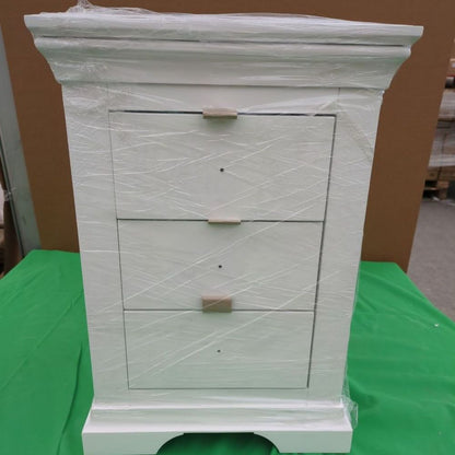 ROS-OUT-00315 Grade-C0 Roseland Furniture Colette 3 Drawer Bedside Table RRP £139.95