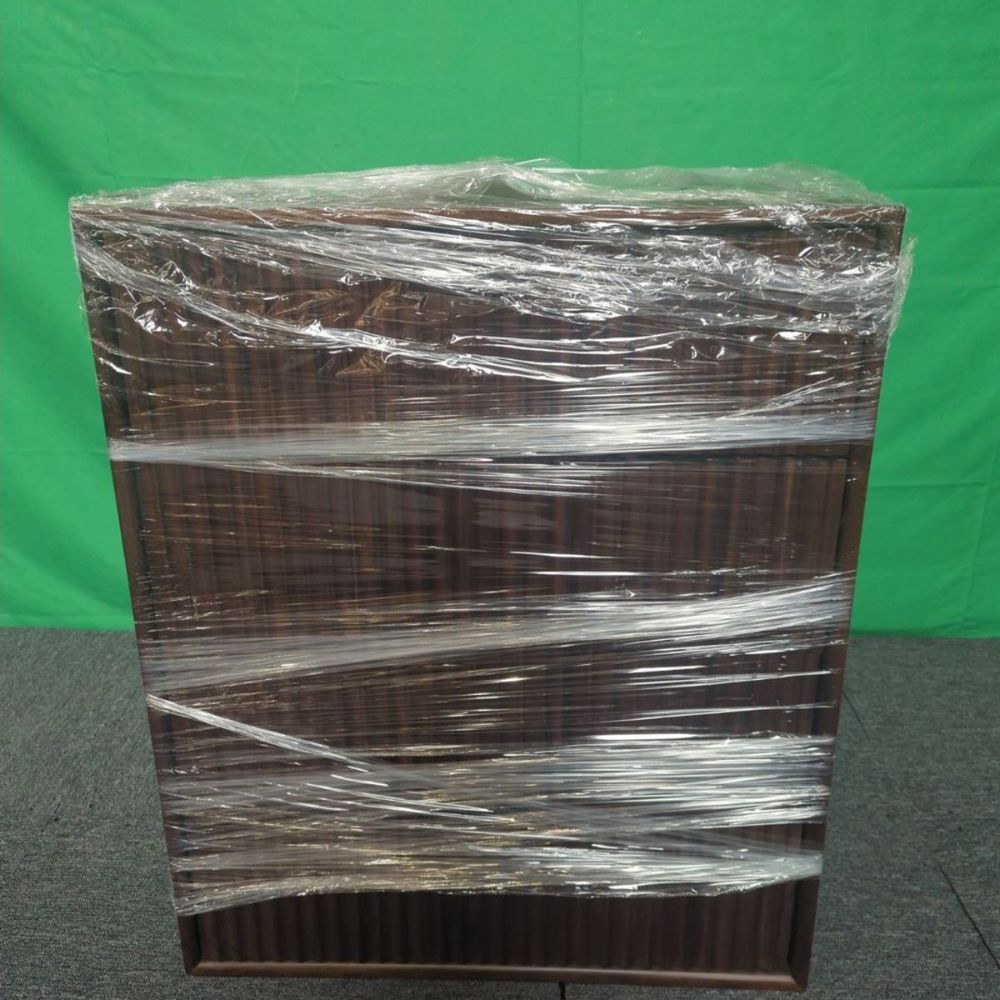 ROS-OUT-00454 Grade-C1 Roseland Furniture Oskar 4 Drawer Tall Grooved Chest RRP £389.95