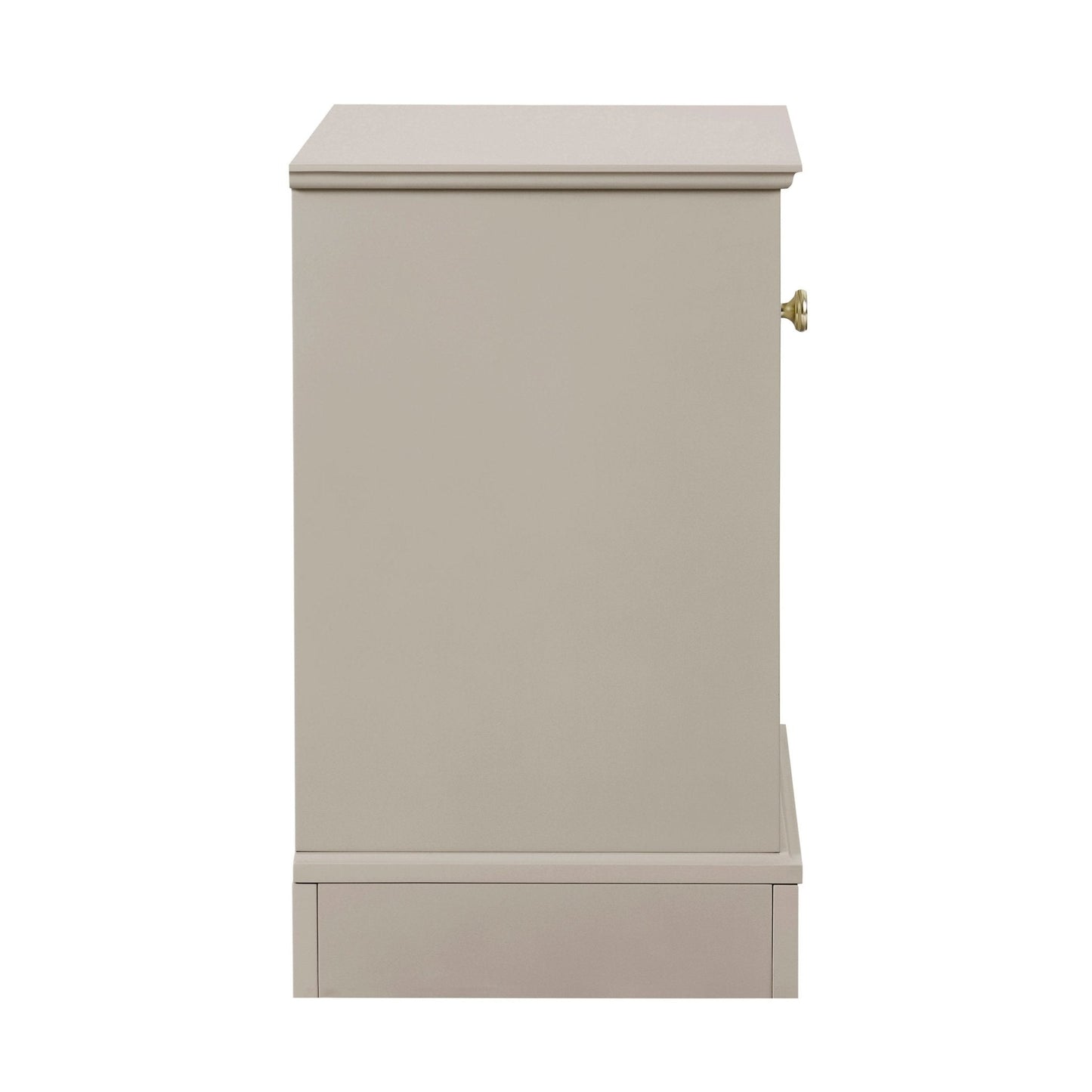DUS-CC2-03281 Grade-B Dusk Ruby 1 Drawer Nightstands - Taupe RRP £80.00