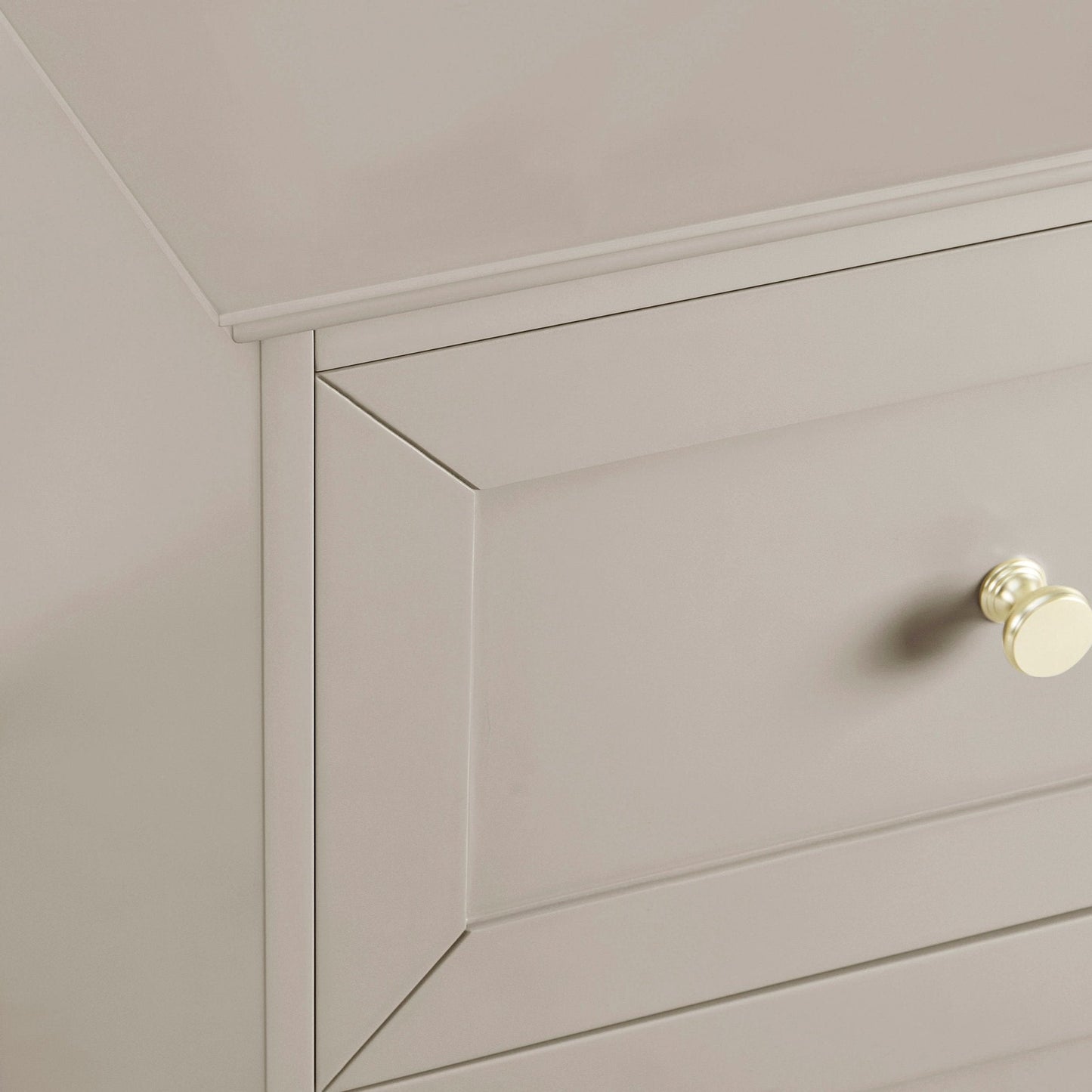 DUS-CC2-04605 Grade-BER Dusk Ruby 2 Drawer Bedside - Taupe RRP £119.00