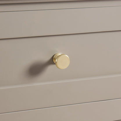 DUS-CC2-04732 Grade-B Dusk Ruby 3 Door Sideboard with Drawers - Taupe RRP £251.00