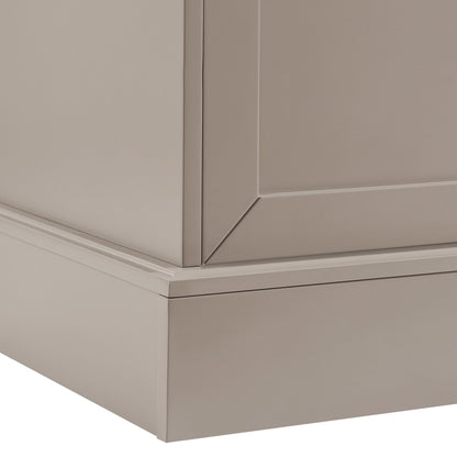 DUS-CC2-04732 Grade-B Dusk Ruby 3 Door Sideboard with Drawers - Taupe RRP £251.00