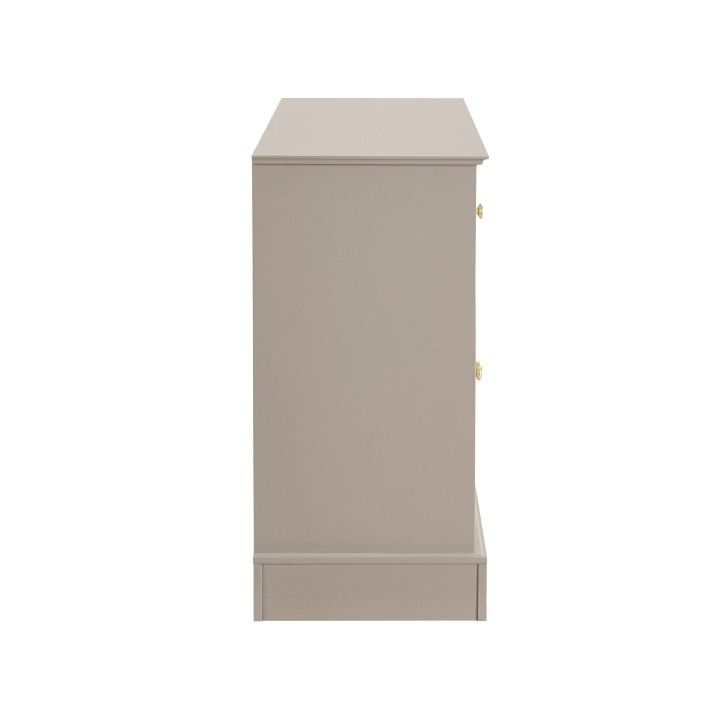 DUS-CC2-04732 Grade-B Dusk Ruby 3 Door Sideboard with Drawers - Taupe RRP £251.00
