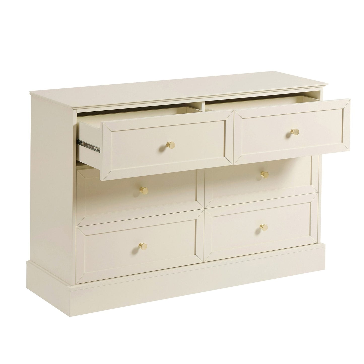 DUS-CC2-04008 Grade-B Dusk Ruby 6 Drawer Chest - Cream RRP £239.00