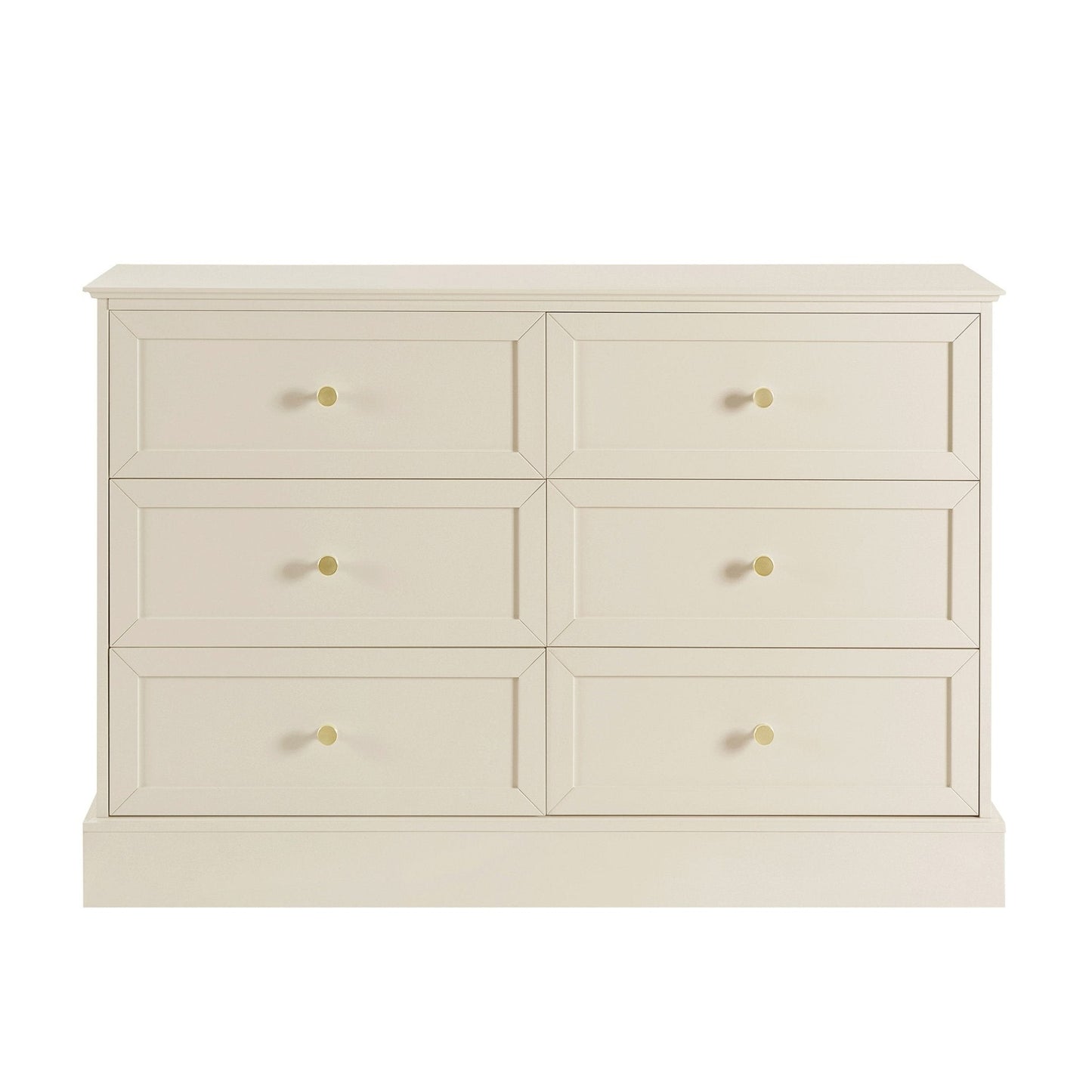 DUS-CC2-04008 Grade-B Dusk Ruby 6 Drawer Chest - Cream RRP £239.00