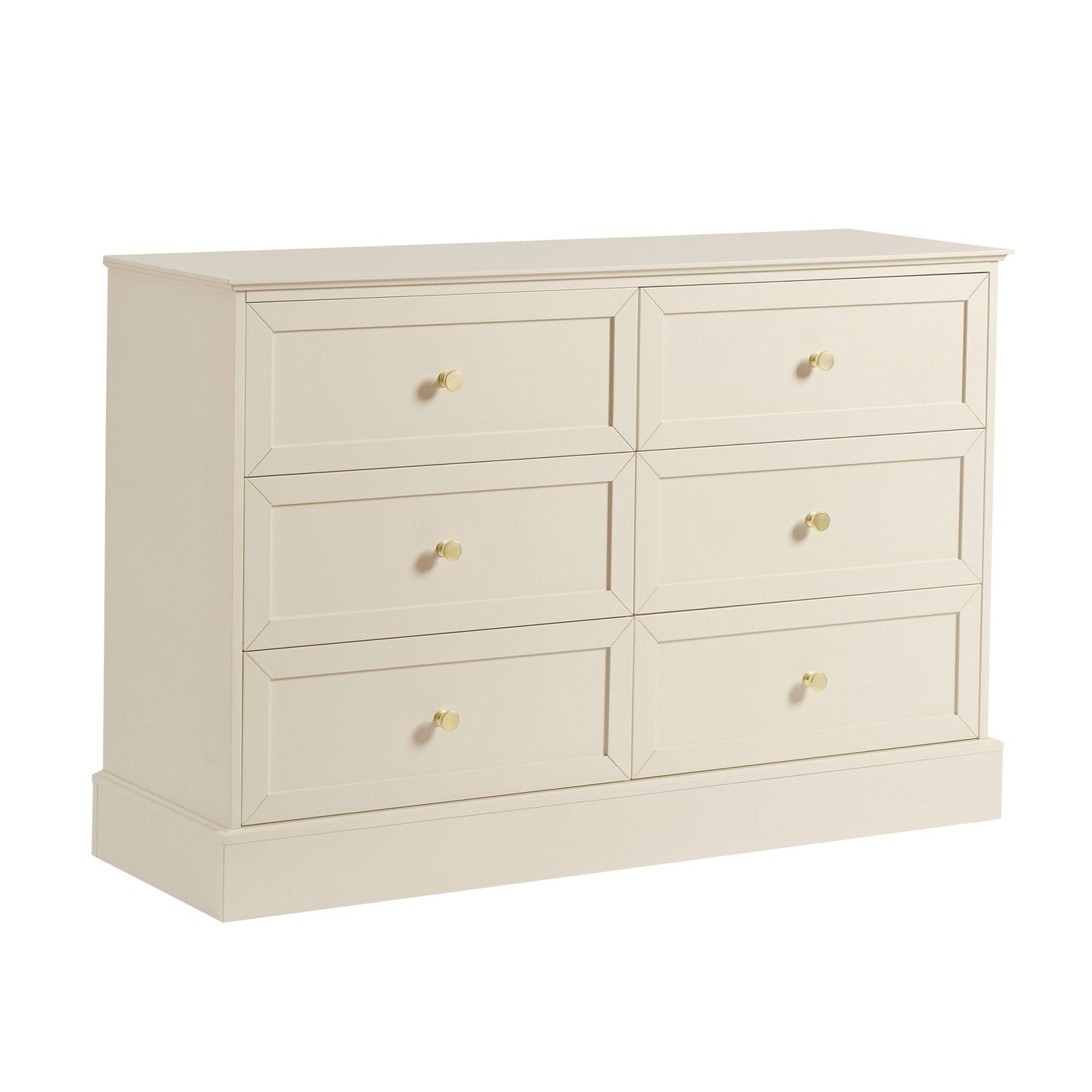 DUS-CC2-04008 Grade-B Dusk Ruby 6 Drawer Chest - Cream RRP £239.00