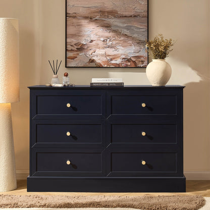 DUS-CC2-03927 Grade-B Dusk Ruby 6 Drawer Chest - Midnight RRP £227.00