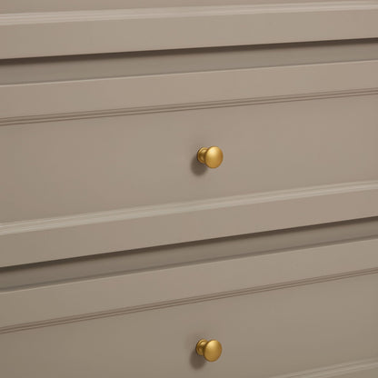 DUS-GOL-05743 Grade-B Dusk Ruby 6 Drawer Chest - Taupe RRP £259