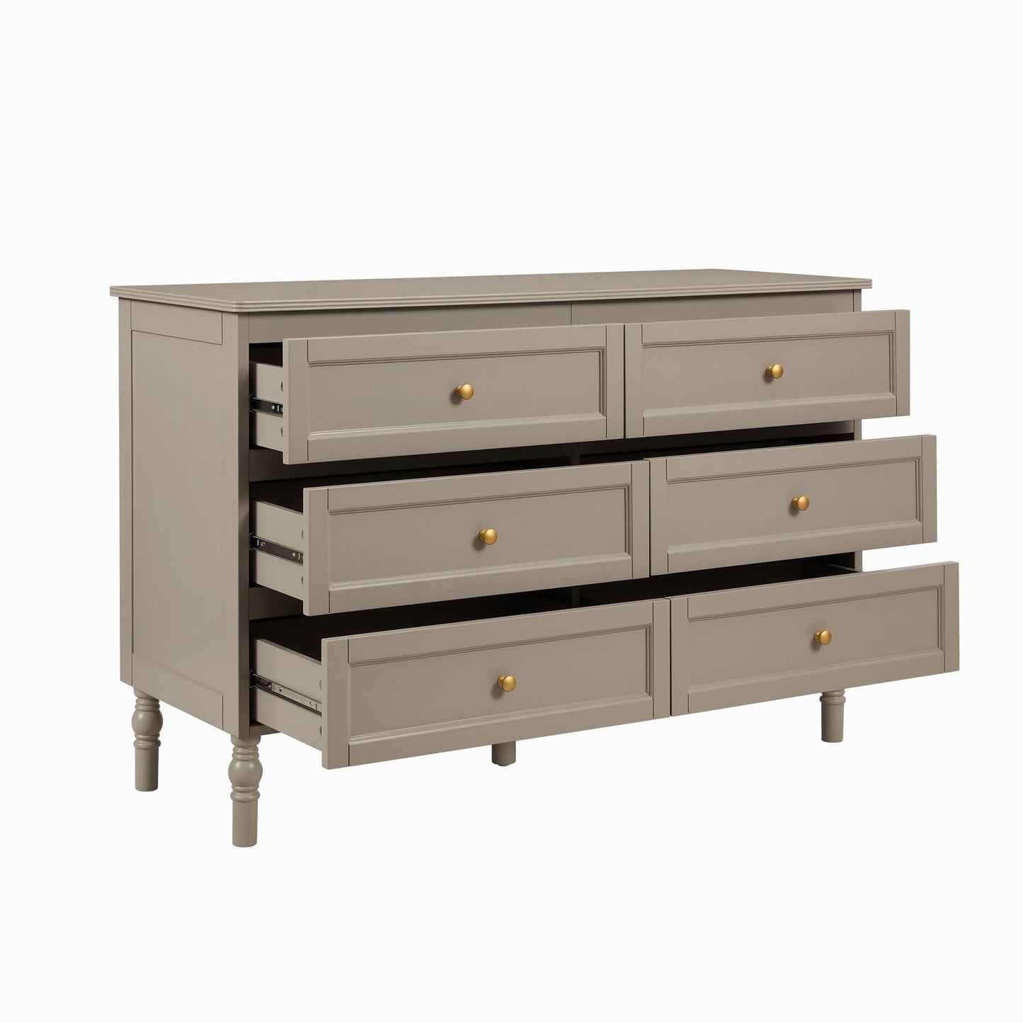 DUS-CC2-01102 Grade-B Dusk Ruby 6 Drawer Chest - Taupe RRP £259.00